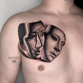 Серго Акопян, реализм тату, realism tat цветной реализм, цветная татуировка, тату маска, реалистичная тату, тату на маски