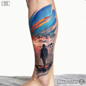 Серго Акопян, реализм тату, realism tattoo, цветной реализм, цветная татуировка, тату портрет, реалистичная тату, тату на ноге,  Серго Акопян, реализм тату, realism tattoo, цветной реализм, цветная татуировка, тату портрет, реалистичная тату, тату на ноге