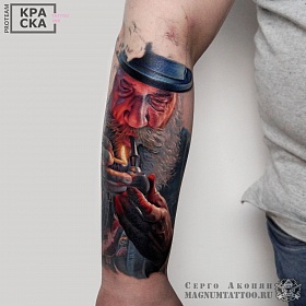 Серго Акопян, реализм тату, realism tattoo, цветной реализм, цветная татуировка, тату портрет, реалистичная тату, тату на руке, тату штрихами, тату абстракция, тату экспрессионизм