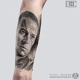 Серго Акопян, реализм тату, realism tattoo, цветной реализм, цветная татуировка, тату портрет, реалистичная тату, тату на руке